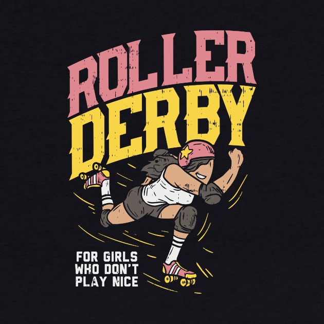 Roller Derby Tshirt Roller-Skating Gift by biNutz